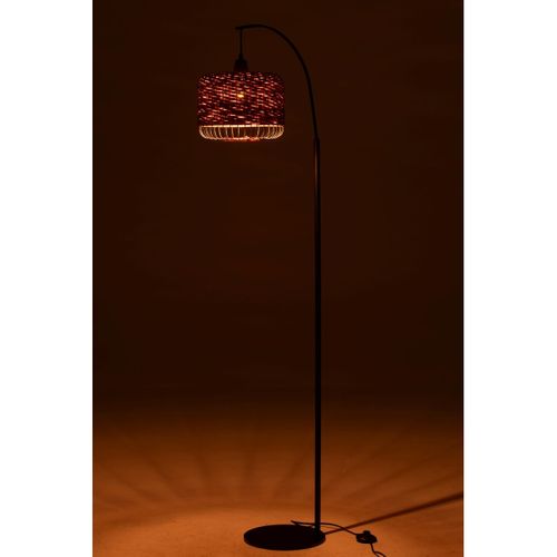Lampadaire Lanterne En Métal "eldon" 168cm Orange