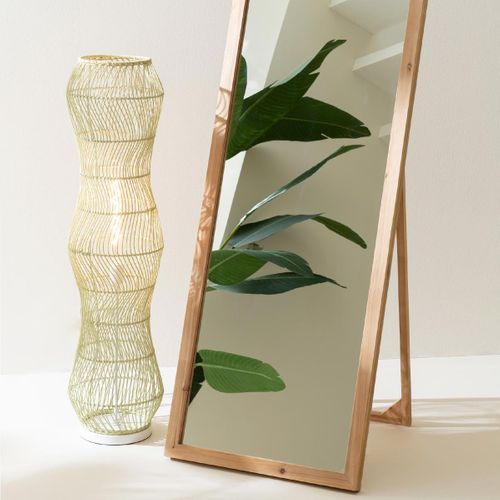 Lampadaire Torsade En Rotin "etta" 101cm Vert