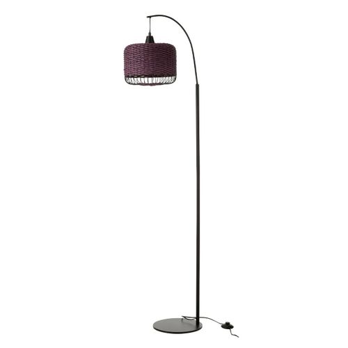 Lampadaire Lanterne En Métal "eldon" 168cm Mauve