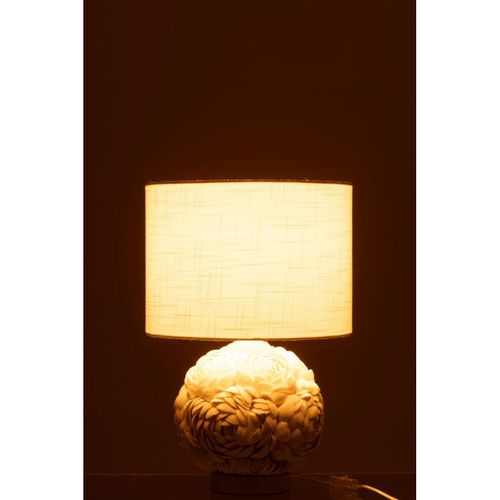 Lampe à Poser Coquillage "beach" 50cm Blanc