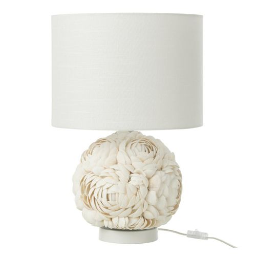 Lampe à Poser Coquillage "beach" 50cm Blanc