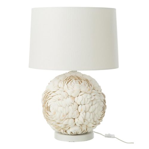 Lampe à Poser Coquillage "beach" 59cm Blanc
