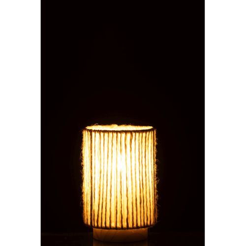 Lampe à Poser Cylindrique à LED "roslyn" 16cm Naturel