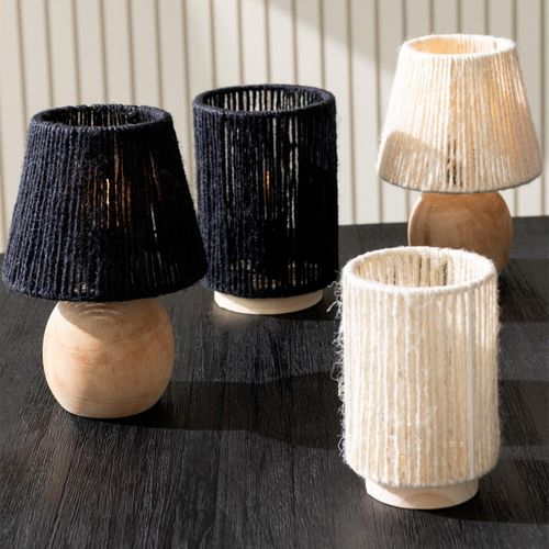 Lampe à Poser Cylindrique à LED "roslyn" 16cm Noir