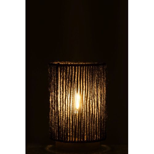 Lampe à Poser Cylindrique à LED "roslyn" 20cm Noir