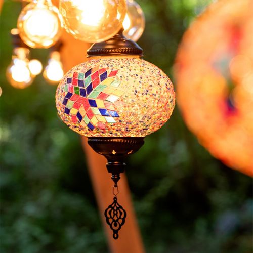 Lampe Suspension Mosaïque "neal" 18cm Multicolore