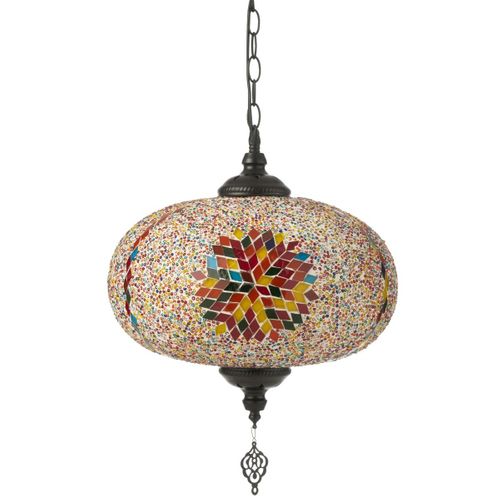 Lampe Suspension Mosaïque "neal" 30cm Multicolore