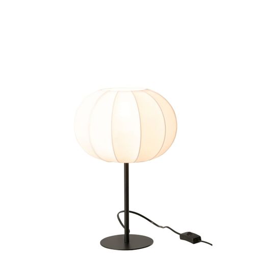 Lampe Sur Pied Forme Lanterne - 25x25x38 Cm - Blanc