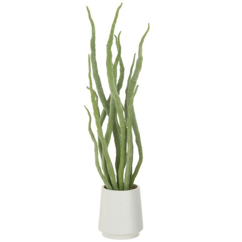 Plante Artificielle En Pot "grasse" 92cm Vert
