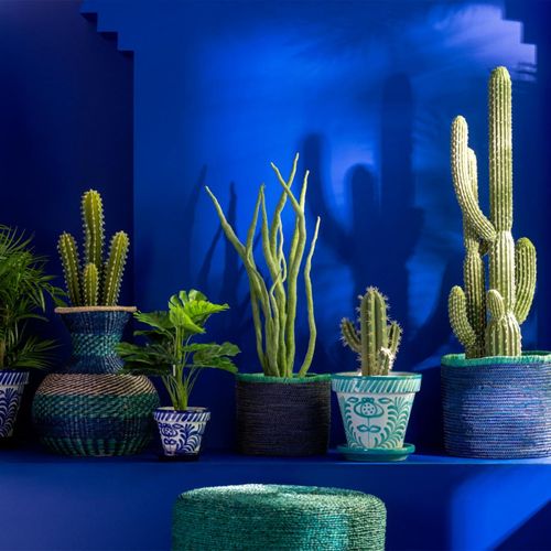 Plante Artificielle En Pot "grasse" 92cm Vert