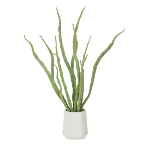 Plante Artificielle En Pot "grasse" 92cm Vert