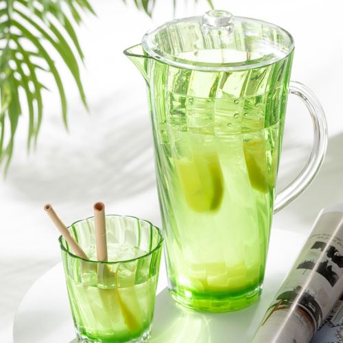 Carafe Réutilisable "vague" 2,32l Vert Foncé