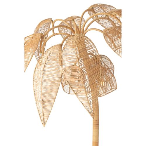 Lampadaire Cocotier En Rotin "canne à Sucre" 150cm Naturel