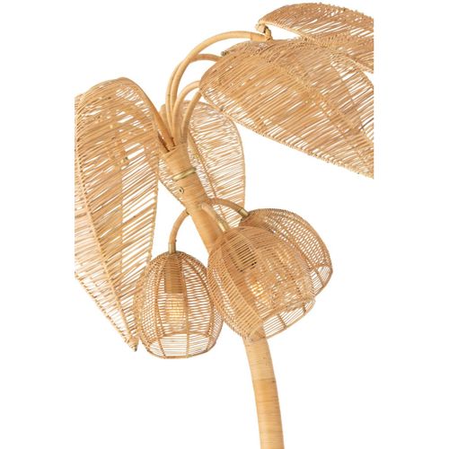 Lampadaire Cocotier En Rotin "canne à Sucre" 150cm Naturel