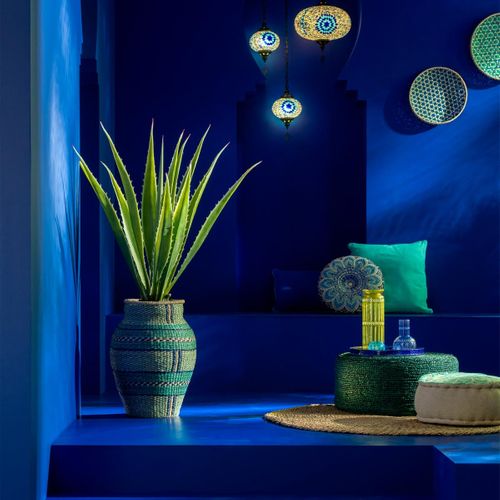 Plante Artificielle En Pot "agave" 115cm Vert