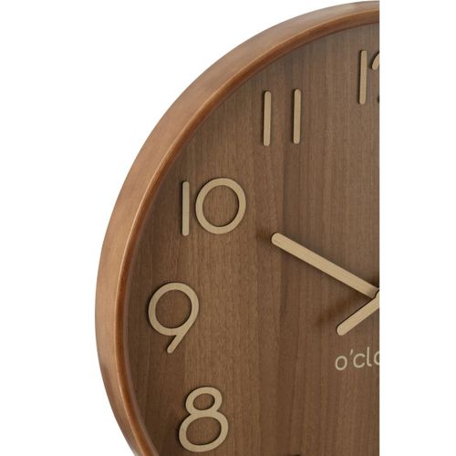 Horloge Murale En Bois "marion" 53cm Marron