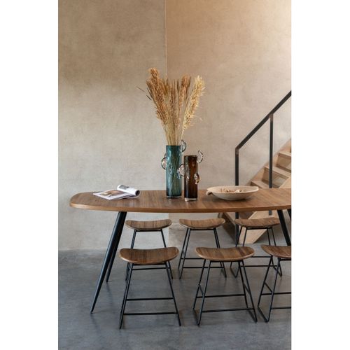 Vase Design En Verre "steggy" 37cm Marron