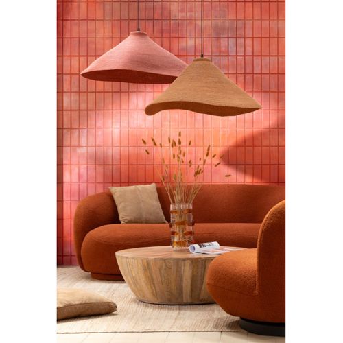 Vase Design En Verre "pebbles" 32cm Ambre