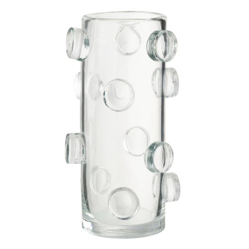 Vase Design En Verre "pebbles" 36cm Transparent