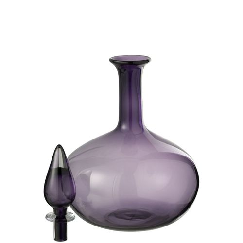 Vase Bouchon En Verre "herschel" 33cm Mauve