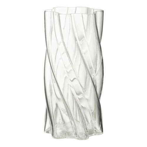Vase Tourbillon En Verre "swirly" 25cm Transparent