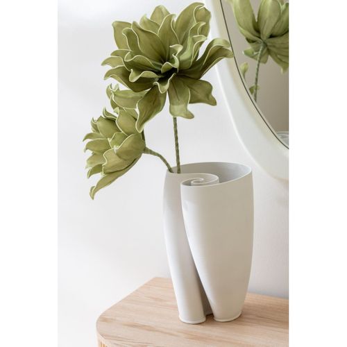 Vase Déco En Céramique "hydra" 33cm Beige