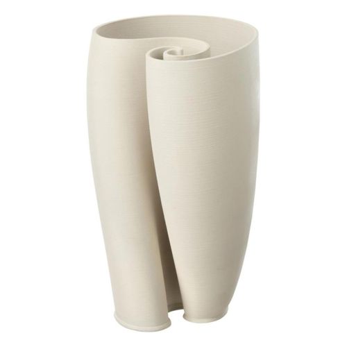 Vase Déco En Céramique "hydra" 33cm Beige