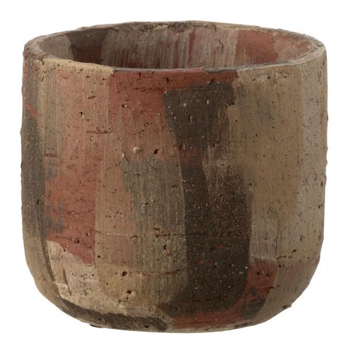 Pot Déco En Terre Cuite "miltos" 15cm Multicolore