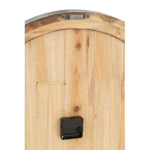 Horloge Murale En Bois "grand Hotel" 58cm Marron