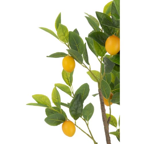 Plante Artificielle En Pot "citronnier" 130cm Vert