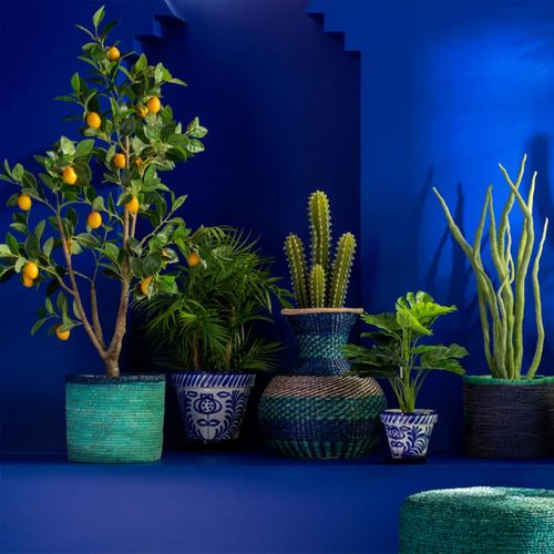 Plante Artificielle En Pot "citronnier" 130cm Vert