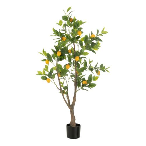 Plante Artificielle En Pot "citronnier" 130cm Vert