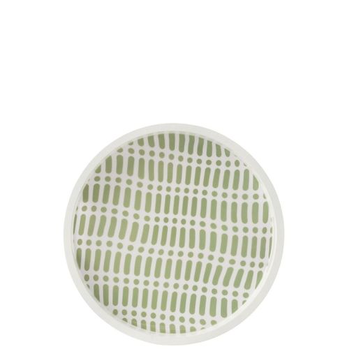 Plateau De Service En Bois "tod" 40cm Vert et Blanc