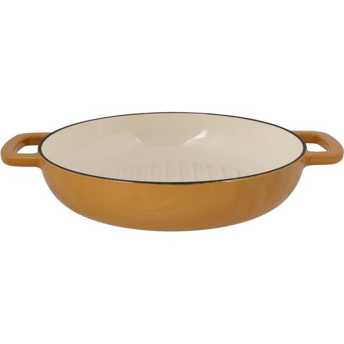Poele à Grill - Fontestic - Fonte Émaillée - Ø28 Cm - Tous Feux Dont Induction - Ambre