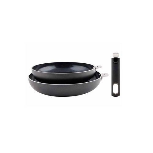 Lot De 2 Poêles Aluminium 24/28cm Avec Poignée - 5189003