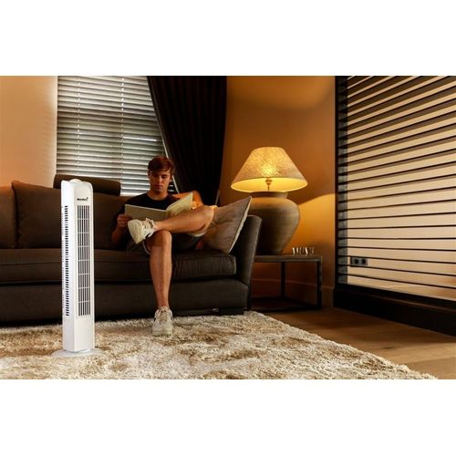 Ventilateur Tour 45w Pivotant Blanc Maxxhome Ft-75