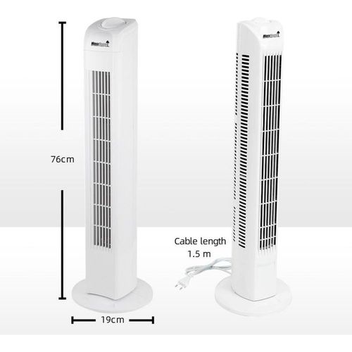 Ventilateur Tour 45w Pivotant Blanc Maxxhome Ft-75