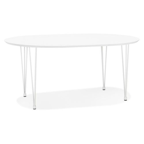 Table De Repas Extensible "babao" 120-220cm Blanc