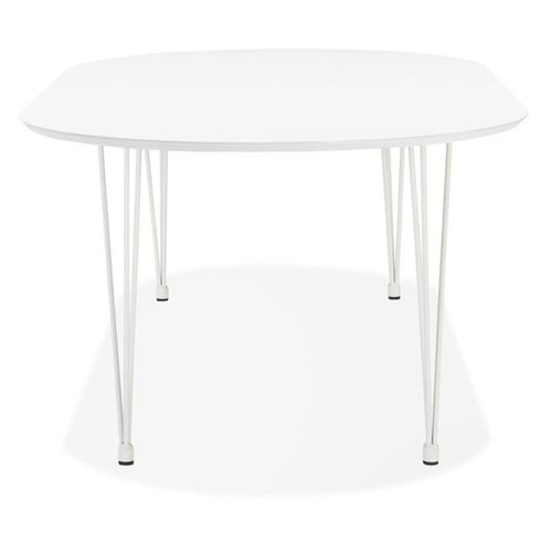 Table De Repas Extensible "babao" 120-220cm Blanc
