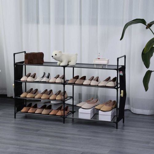 Etagère à Chaussure à 7 Niveaux Noir  Hg03312-blk
