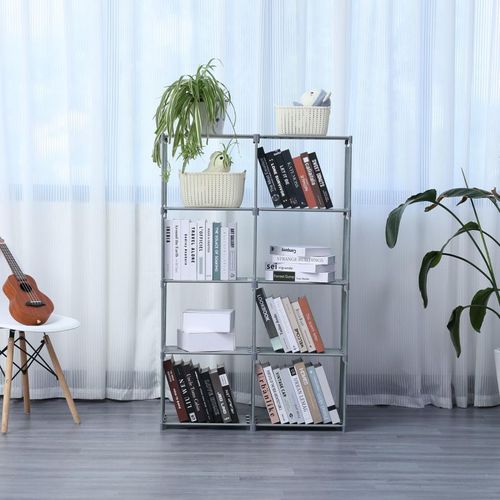 Etagère De Rangement à 8 Niveaux Gris  Hg03343-gry