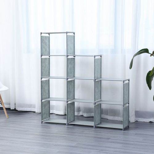 Etagère De Rangement à 9 Niveaux Gris  Hg03350-gry
