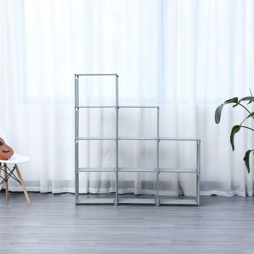 Etagère De Rangement à 9 Niveaux Gris  Hg03350-gry