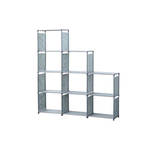 Etagère De Rangement à 9 Niveaux Gris  Hg03350-gry