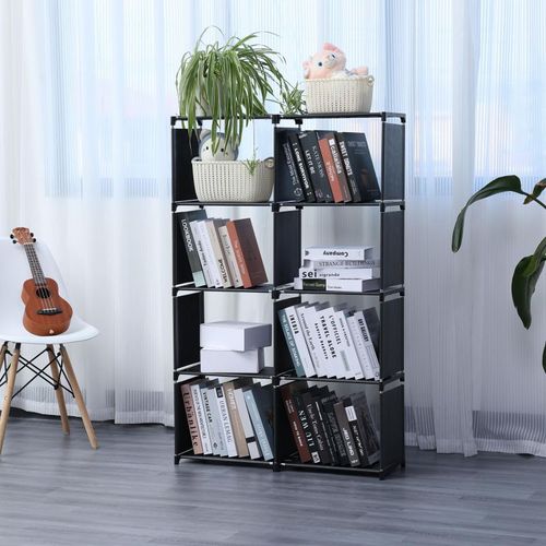 Etagère De Rangement à 8 Niveaux Noir  Hg03626-blk