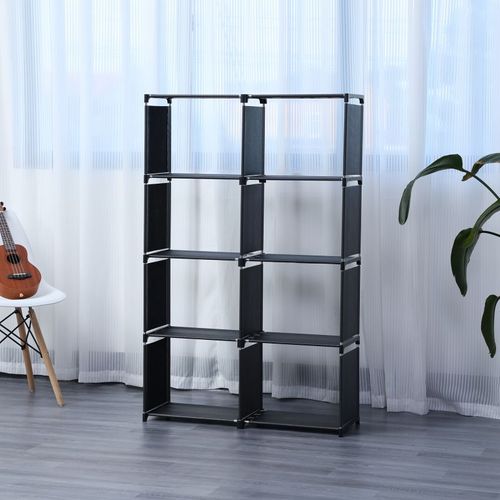 Etagère De Rangement à 8 Niveaux Noir  Hg03626-blk