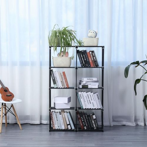 Etagère De Rangement à 8 Niveaux Noir  Hg03626-blk