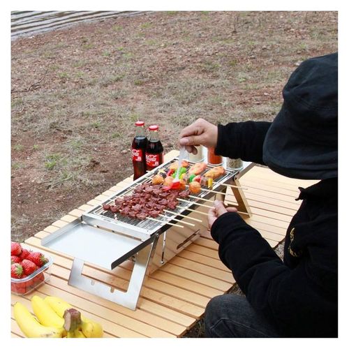 Barbecue Pliable En Acier Inoxydable  Hg04159