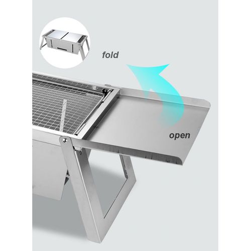 Barbecue Pliable En Acier Inoxydable  Hg04159