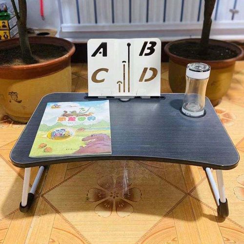Bureau Pliable Avec Porte-gobelet Et Tablette  Hg04173